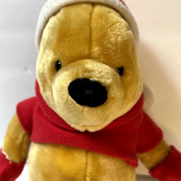 GUND Christmas Winnie The Pooh In Santa Hat Plush, Stuffed Bear - Picture 2 of 9